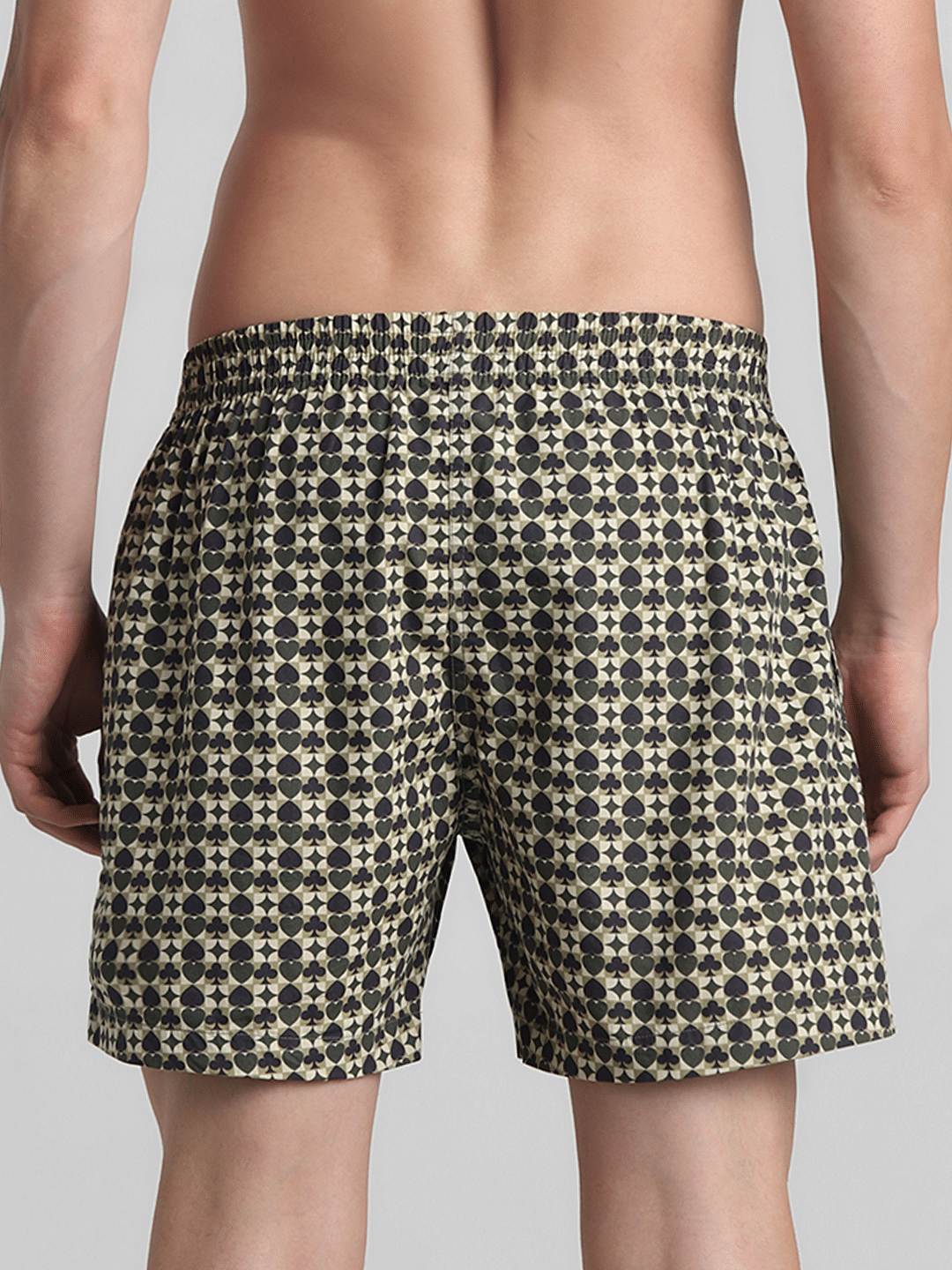 Green Printed Cotton Boxers
