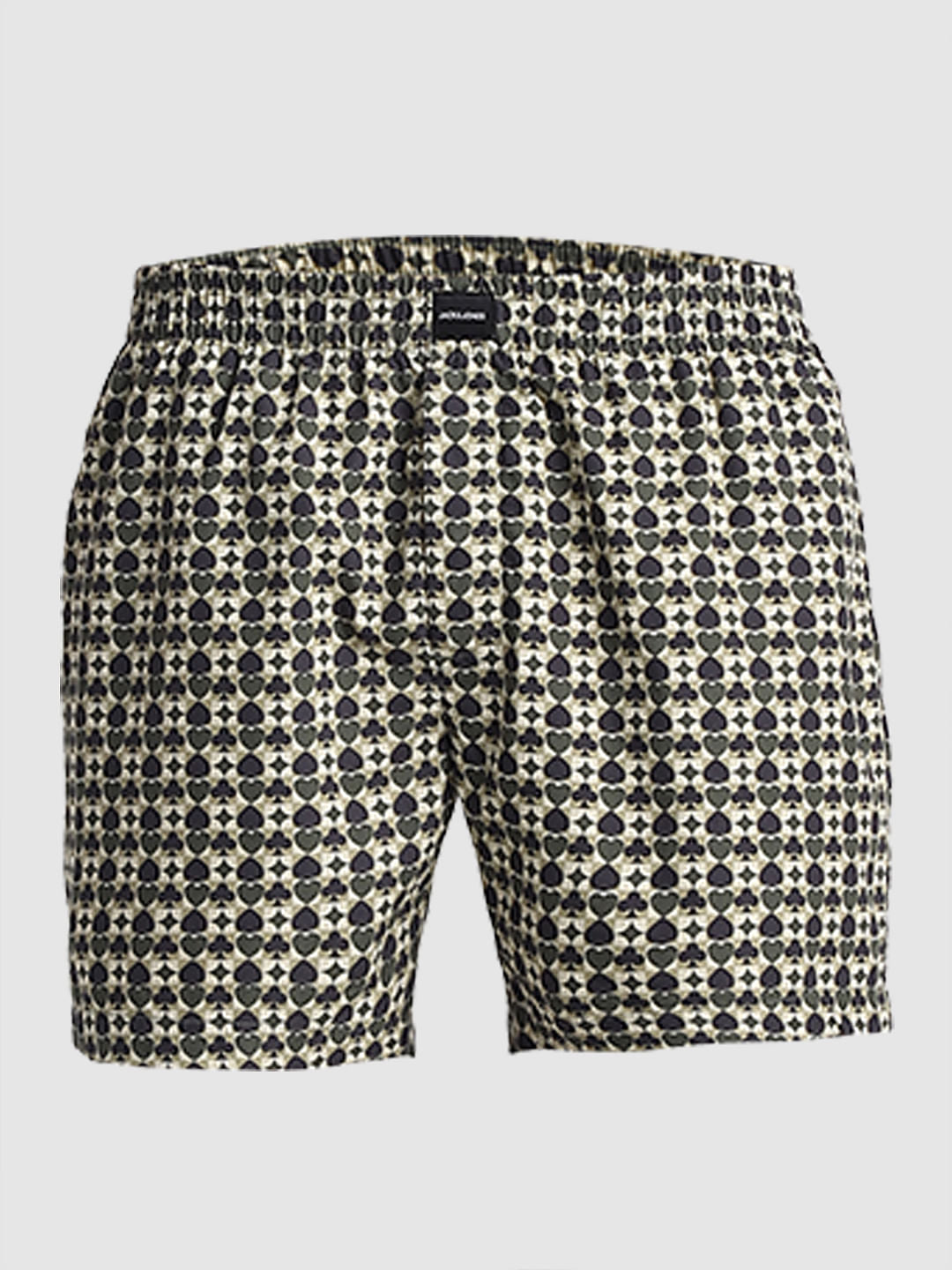 Green Printed Cotton Boxers