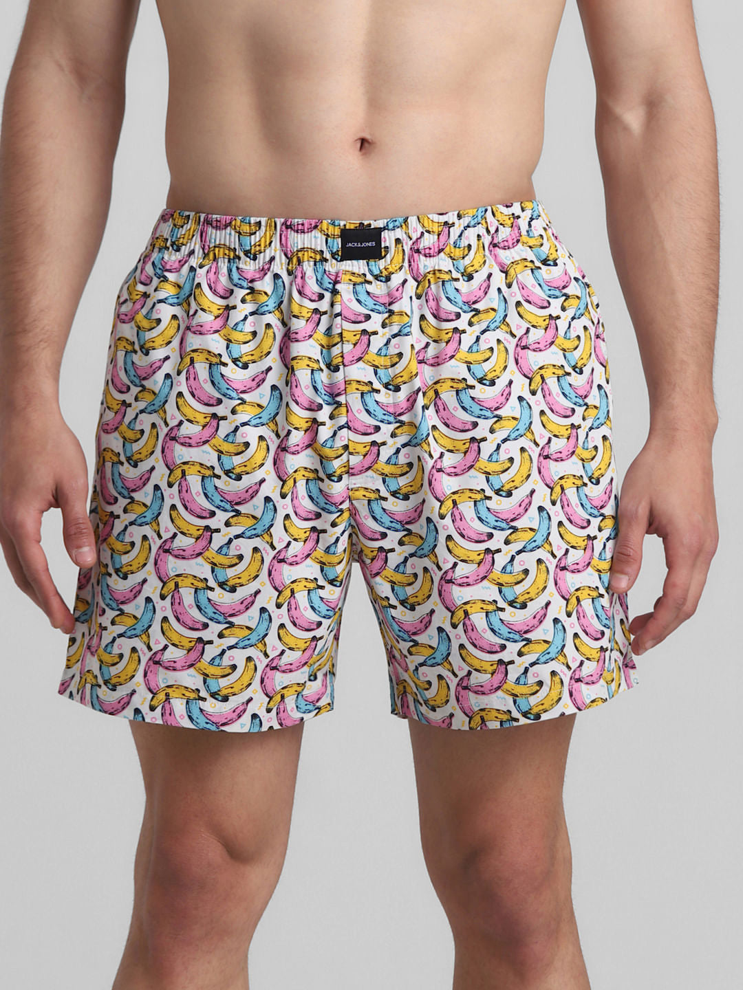 White Banana Printed Boxers