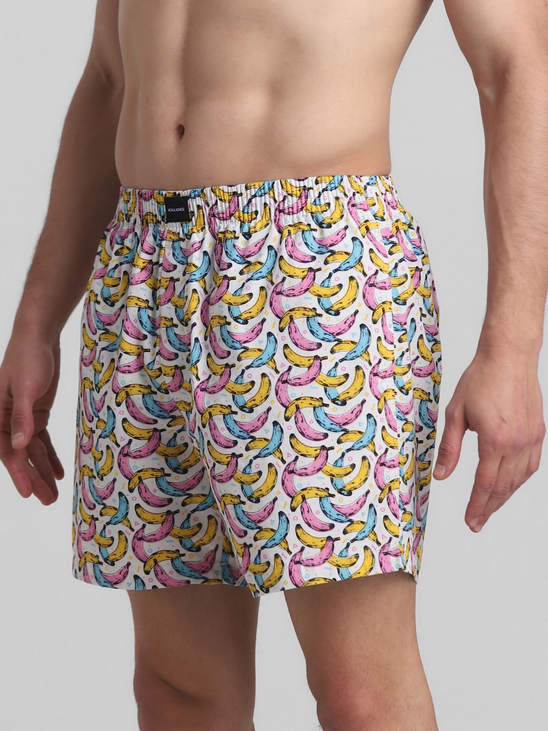 White Banana Printed Boxers