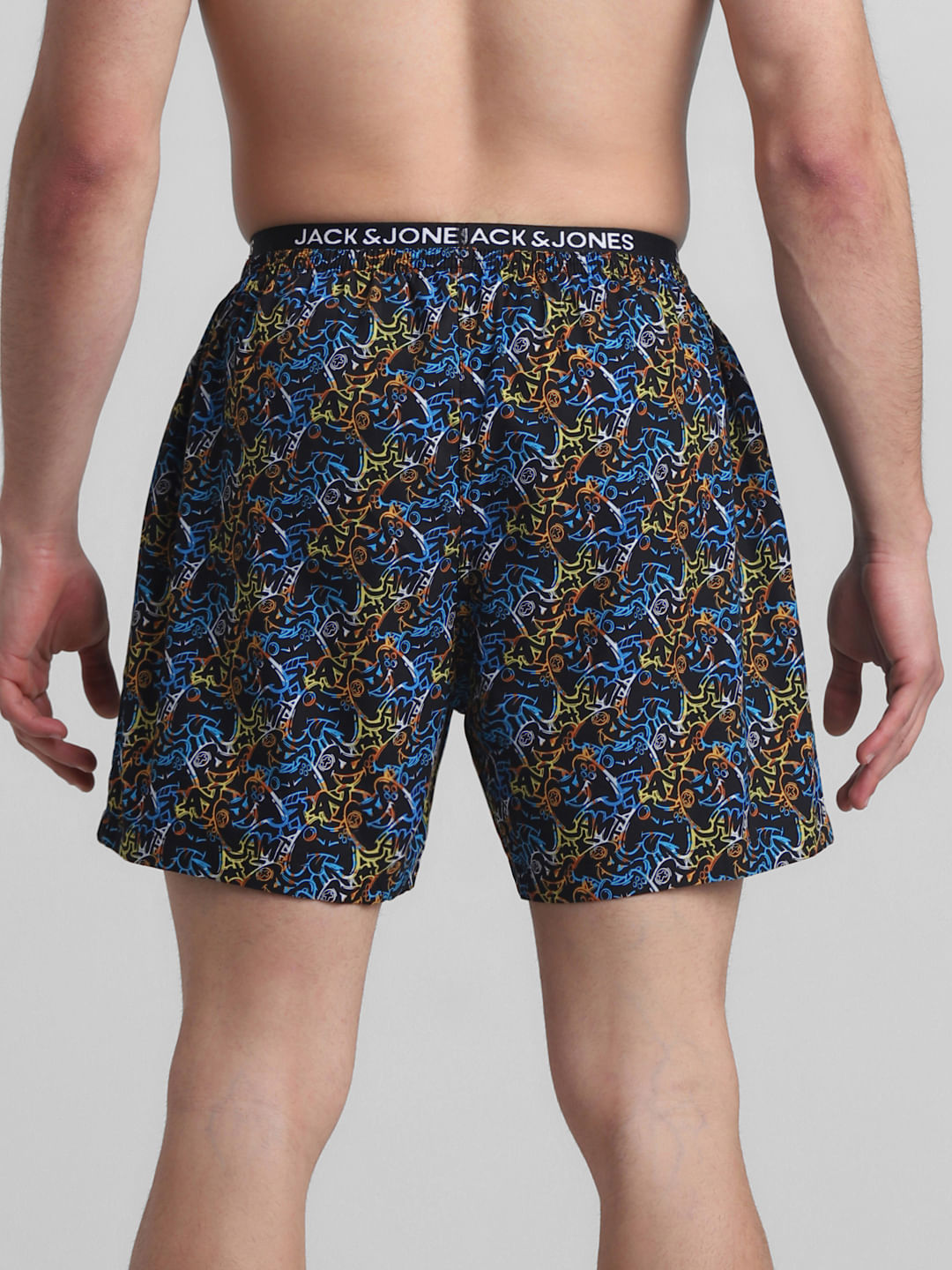 Black Gaming Console Printed Boxers