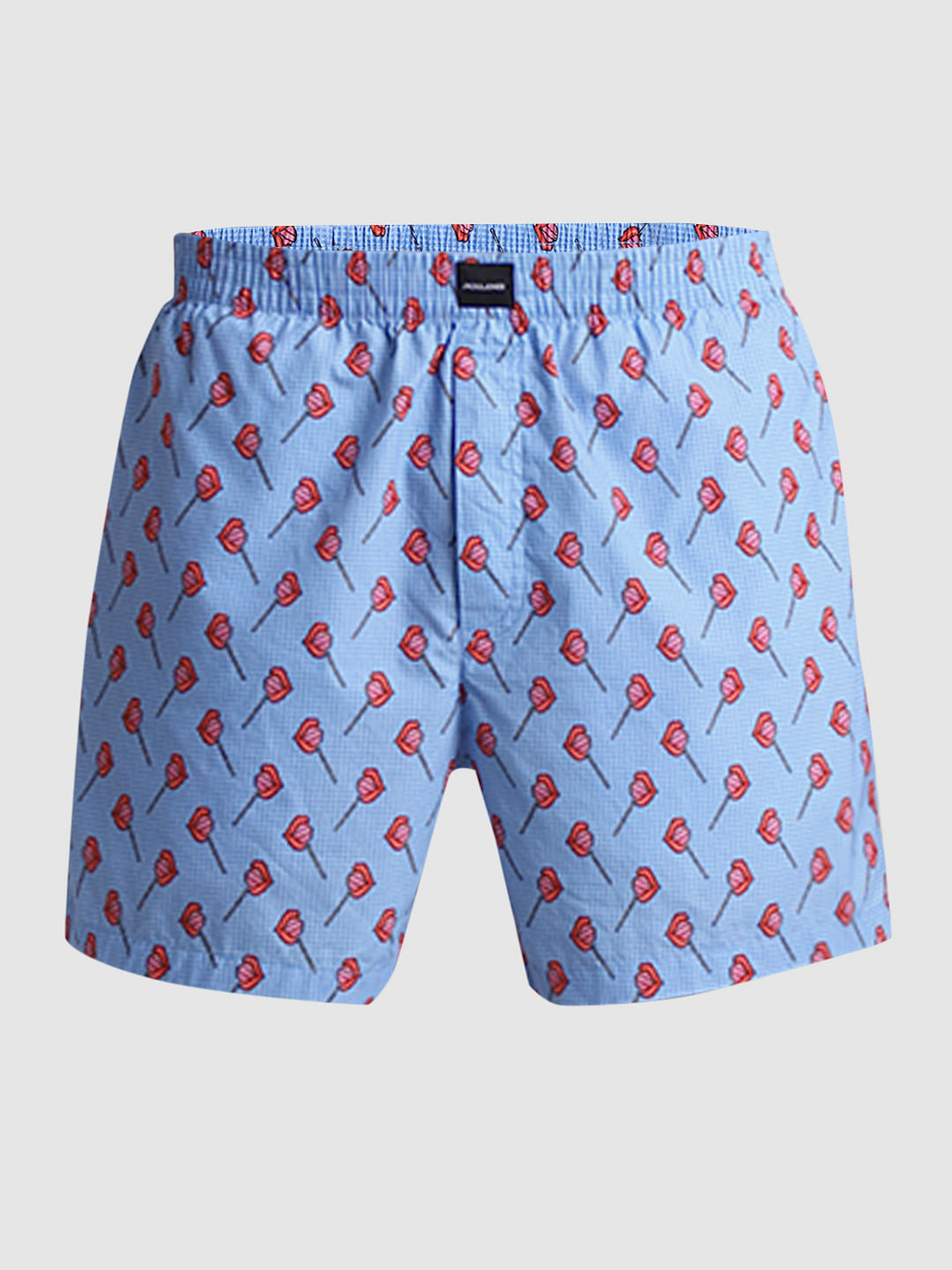 Blue Printed Cotton Boxers