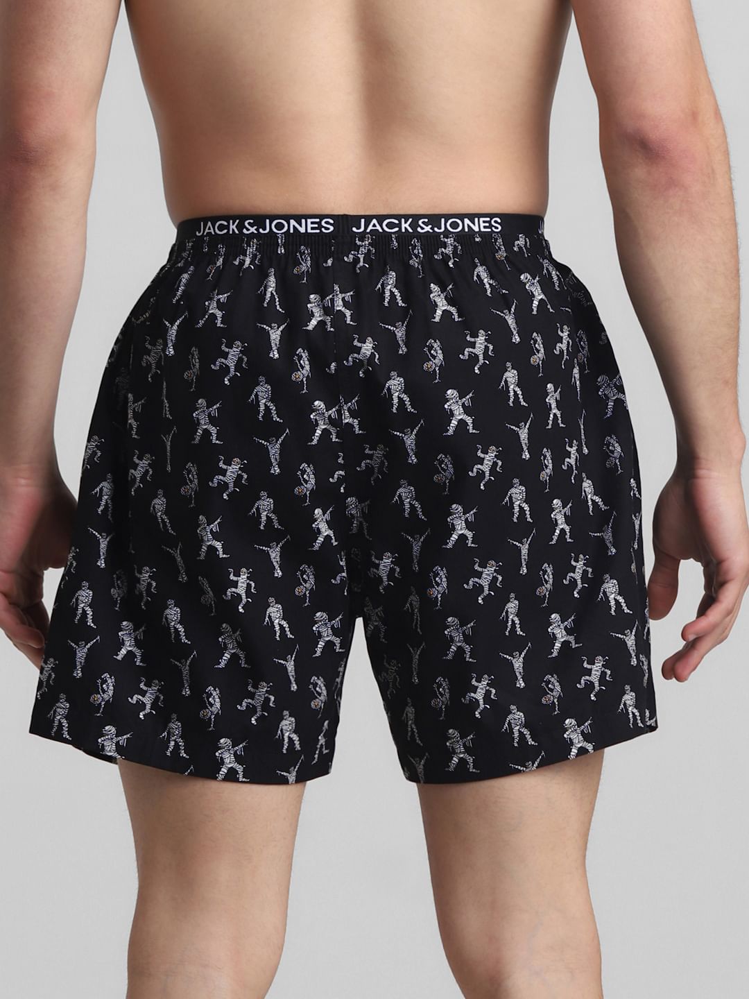 Black Dancing Mummy Print Boxers