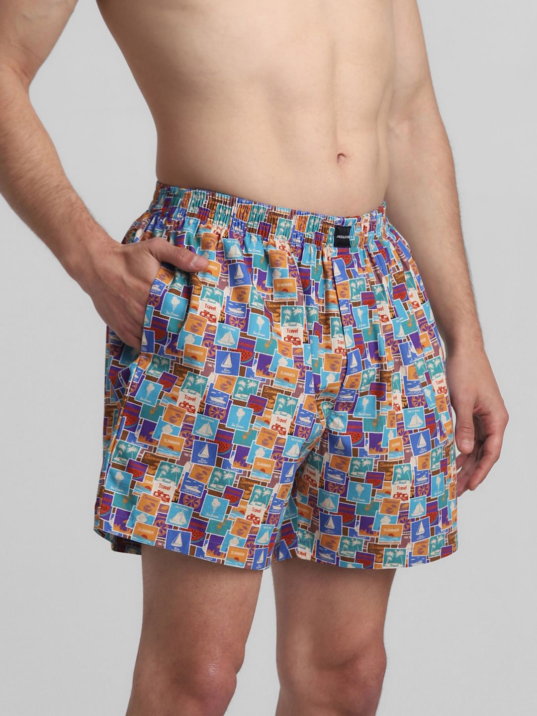 Multi-Colour Printed Boxers
