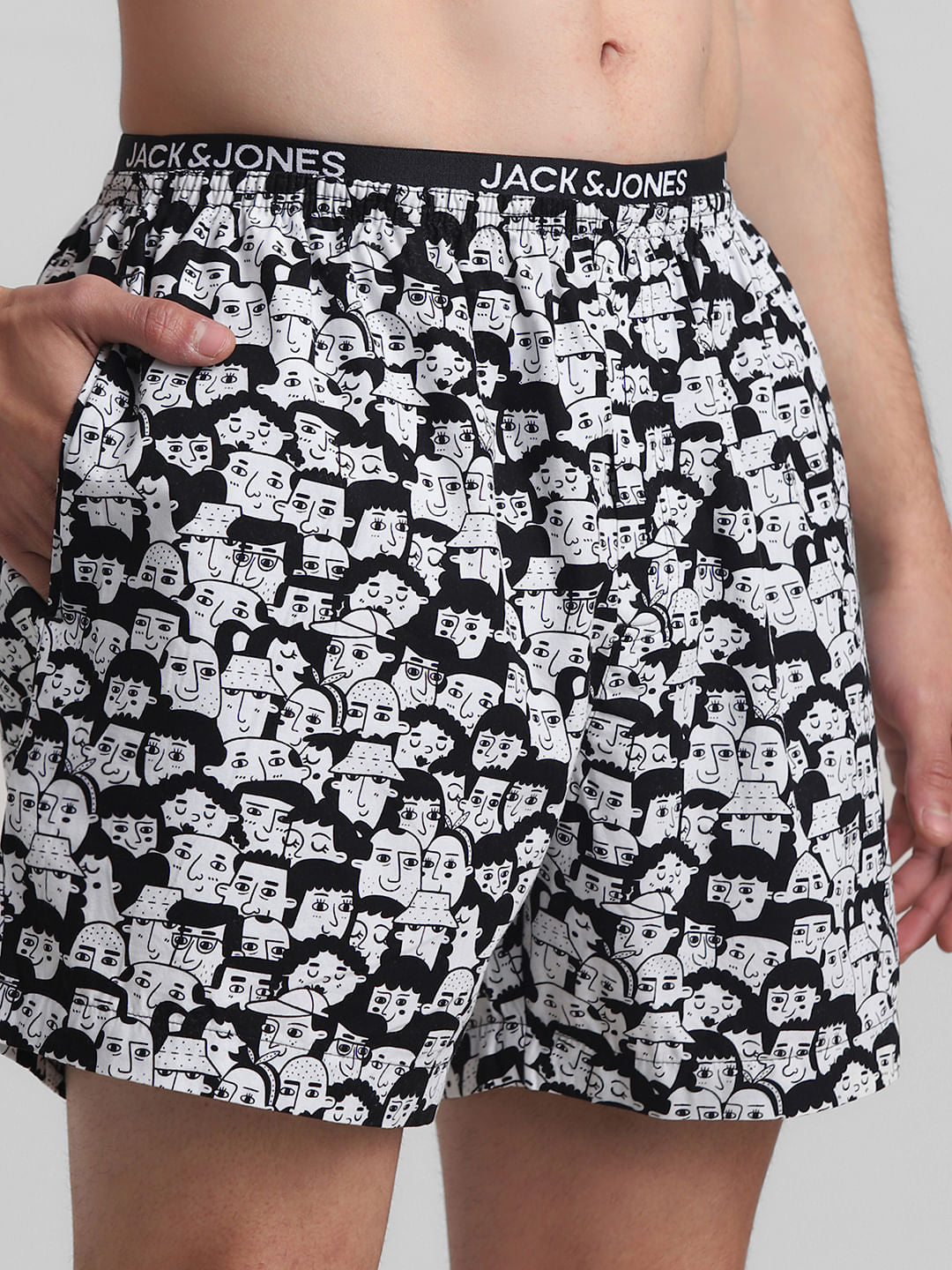 Black & White Printed Boxers