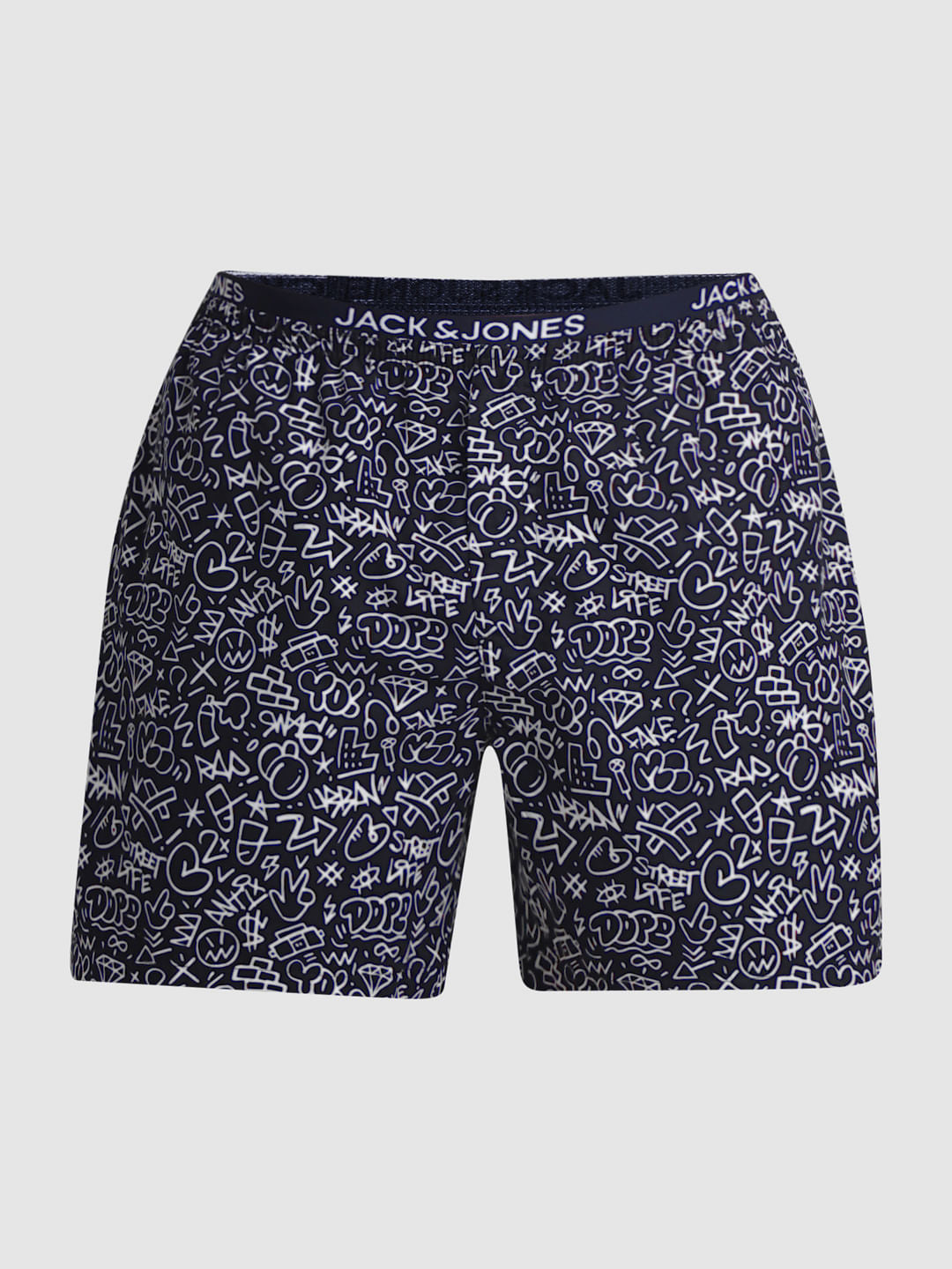 Navy Blue Printed Boxers