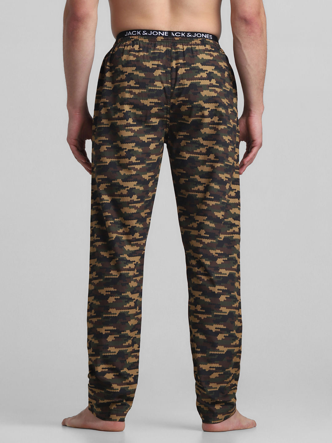 Olive Camo Print Cotton Pyjamas