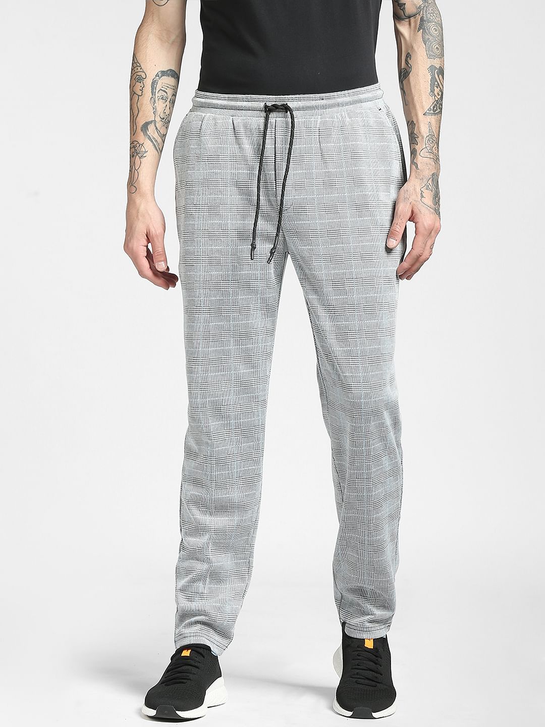 Grey Check Pants