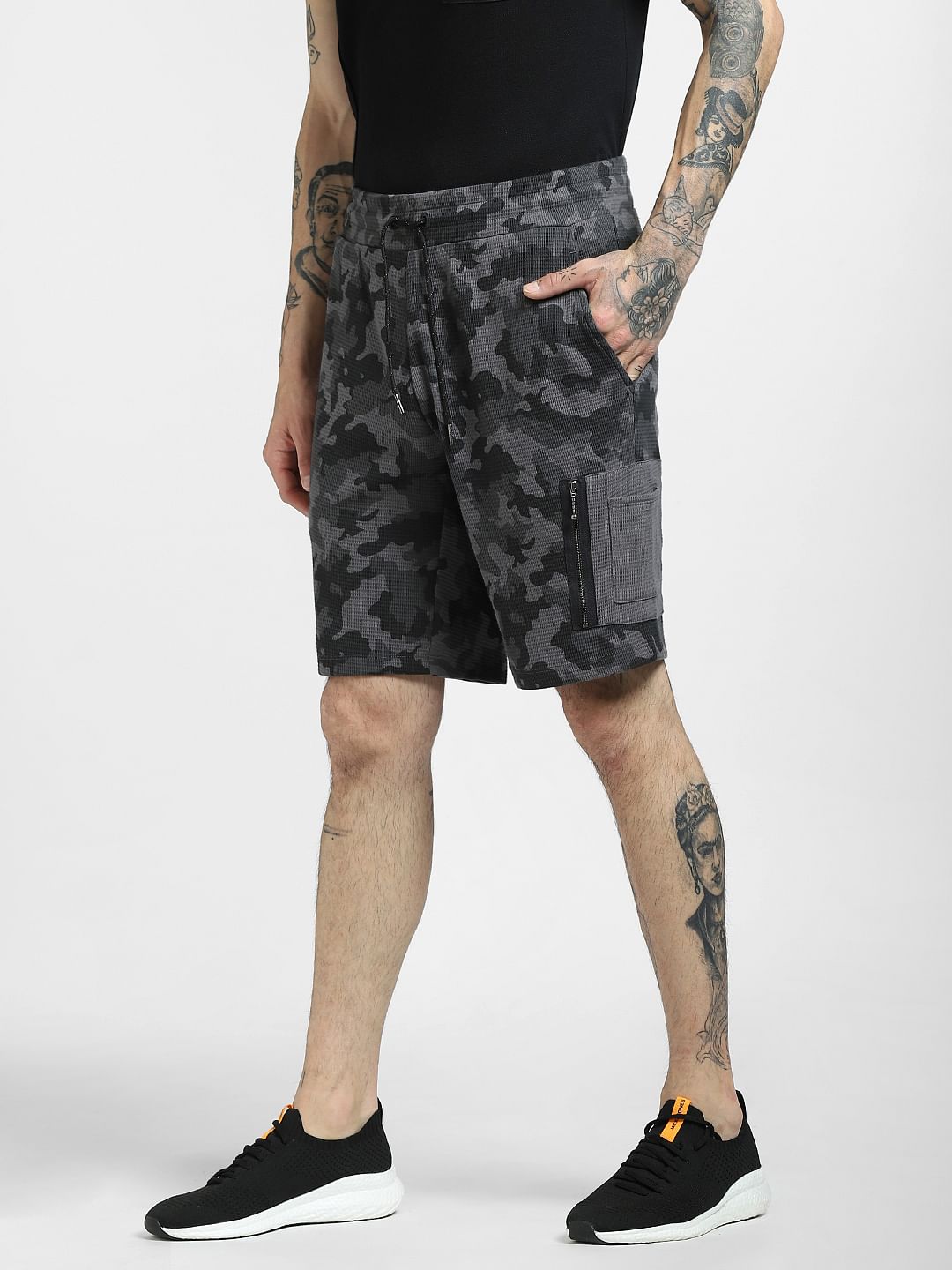 Black Camo Sweatshorts