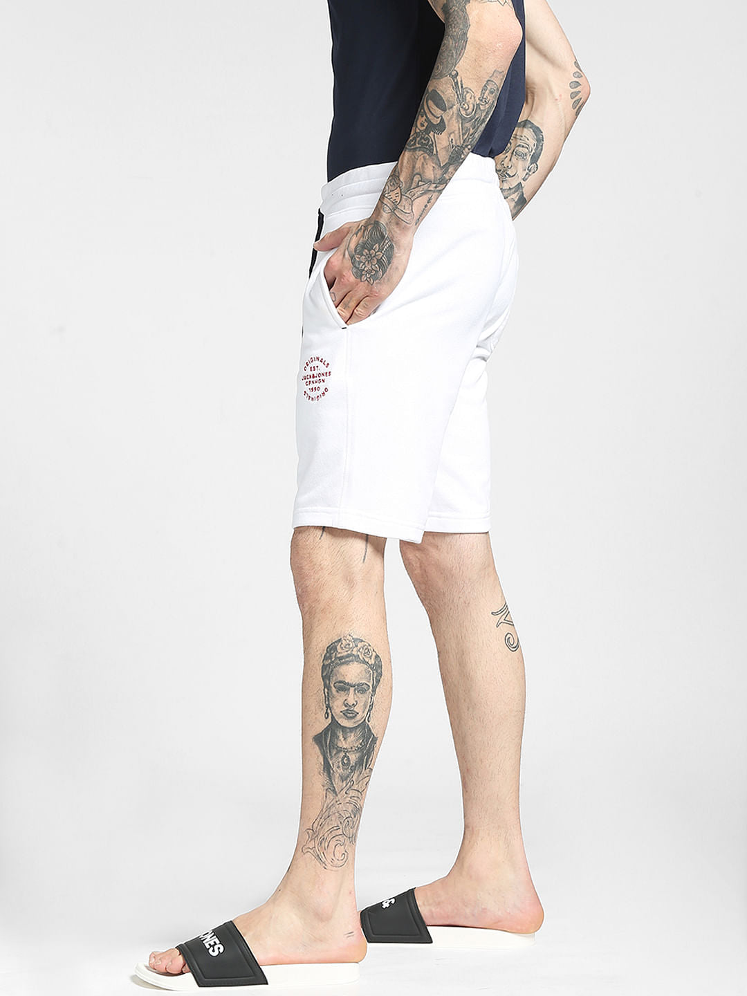 White Sweatshorts
