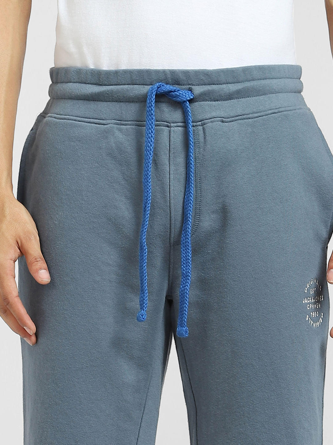 Blue Mid Rise Sweatshorts