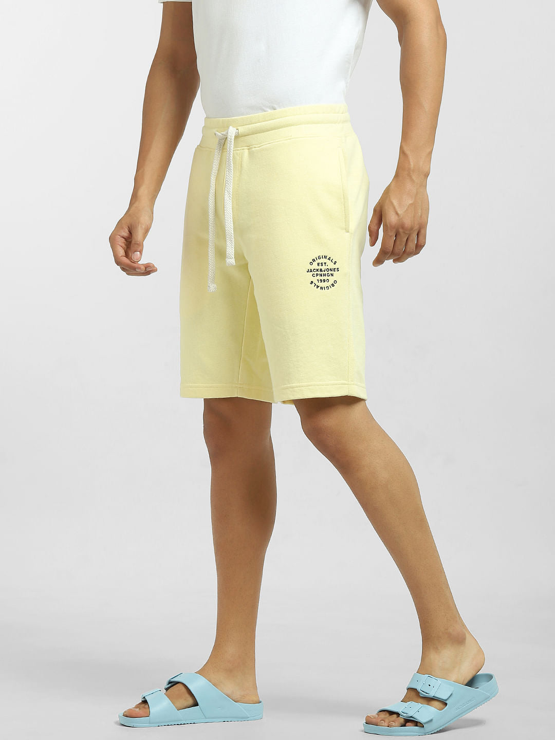 Yellow Mid Rise Sweatshorts