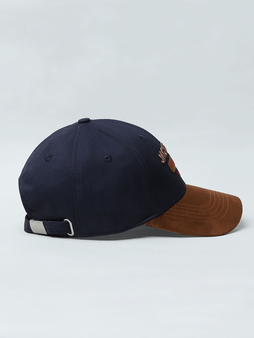Blue Colourblocked Baseball Cap