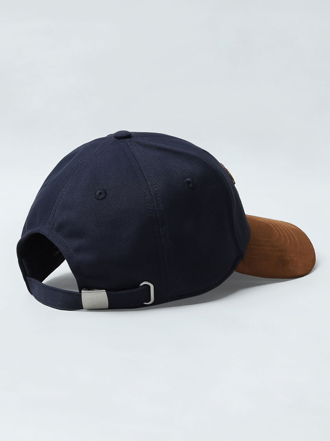 Blue Colourblocked Baseball Cap