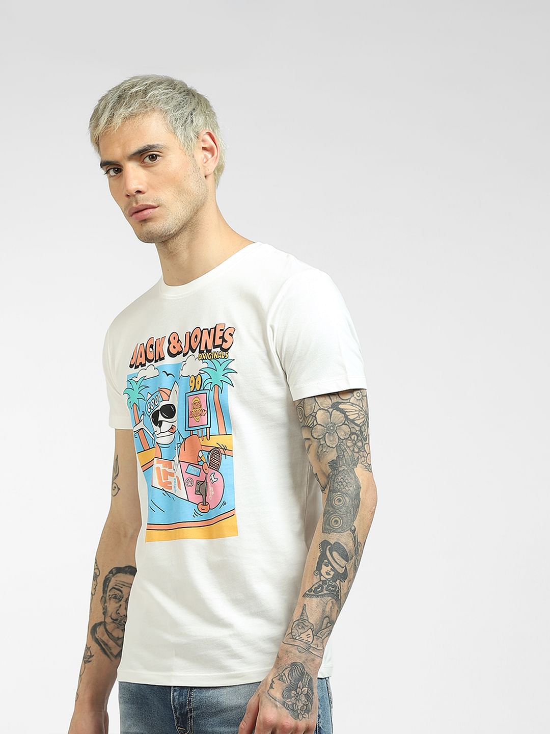 White Graphic T-shirt