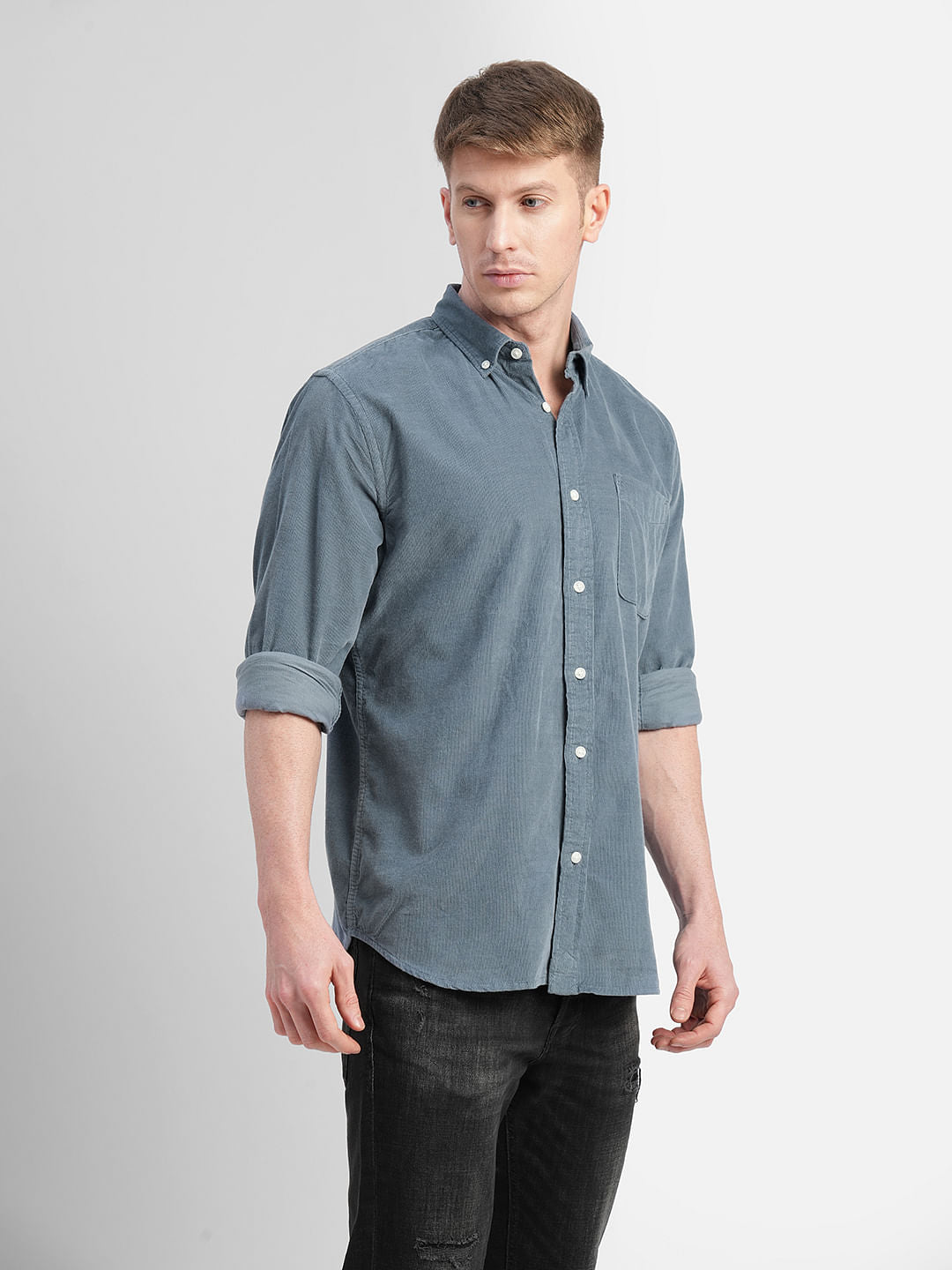 Grey Full Sleeves Shirt