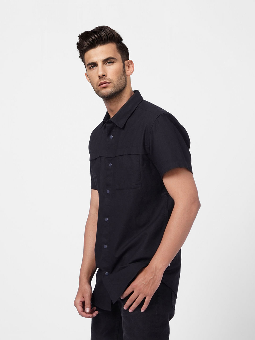 Black Short Sleeves Shirt