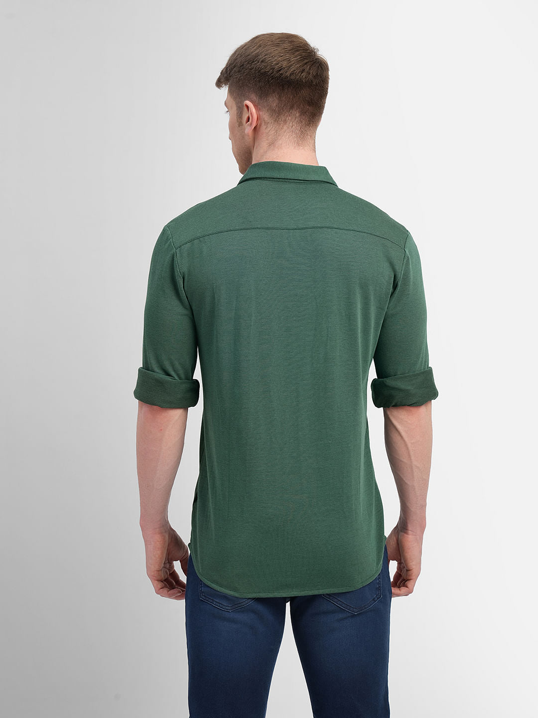Green Full Sleeves Shirt