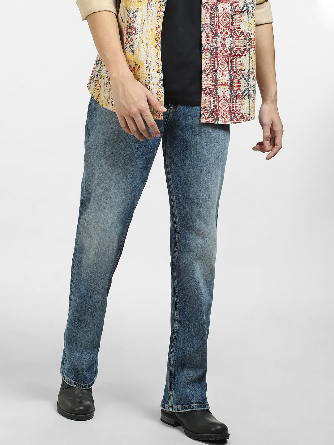 Blue High Rise Ray Bootcut Jeans