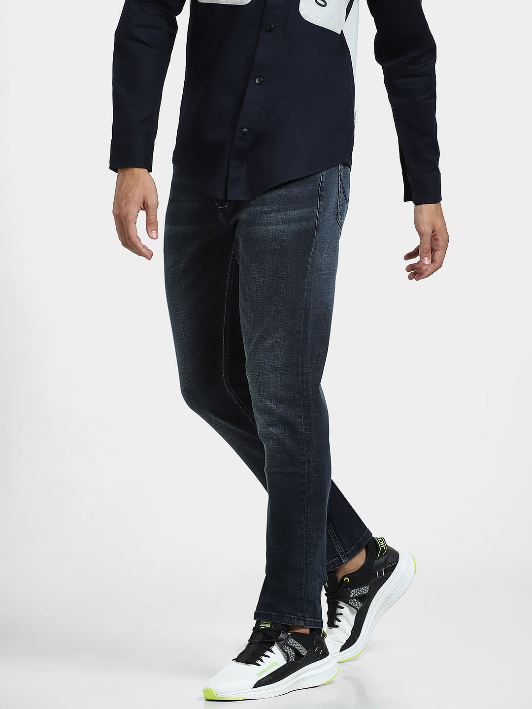 Blue Low Rise Glenn Slim Fit Jeans