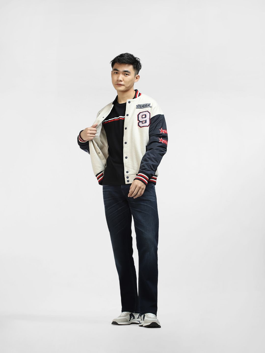 Dark Blue Mid Rise Clark Regular Fit Jeans