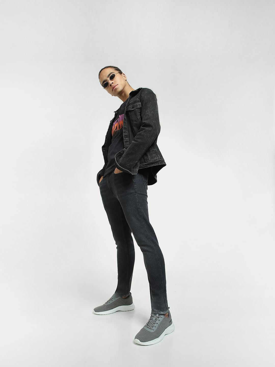 Black Low Rise Liam Skinny Jeans