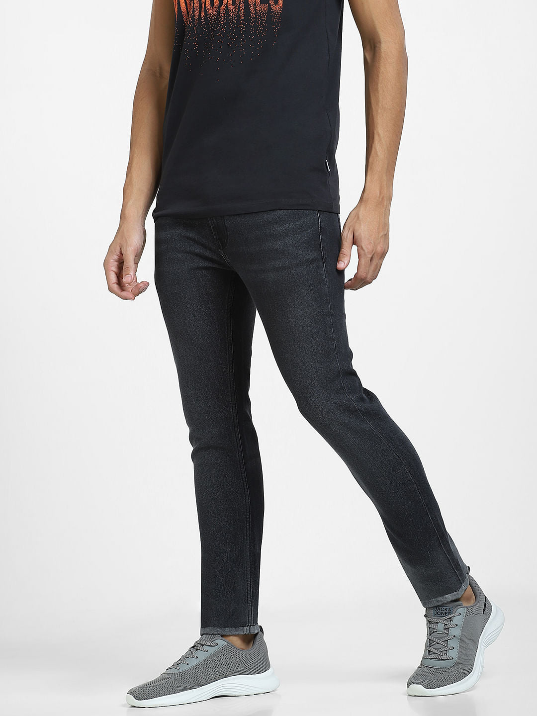 Black Low Rise Liam Skinny Jeans