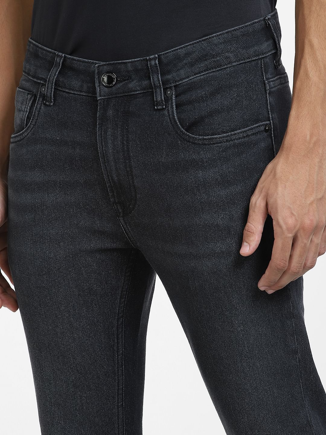 Black Low Rise Liam Skinny Jeans