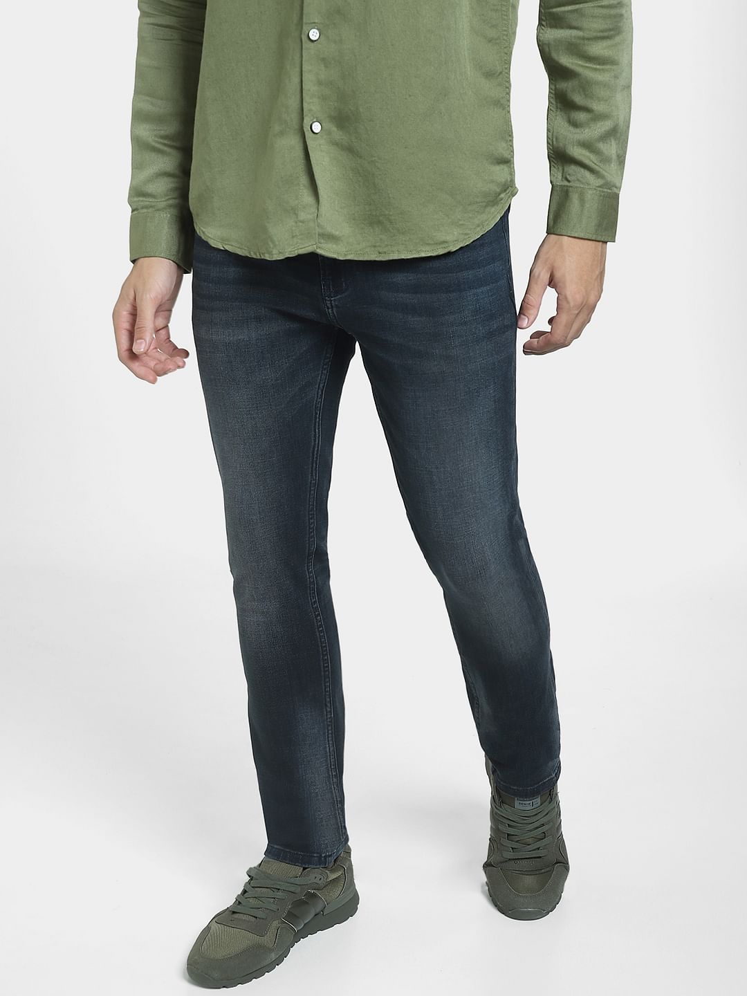 Dark Blue Low Rise Liam Skinny Jeans