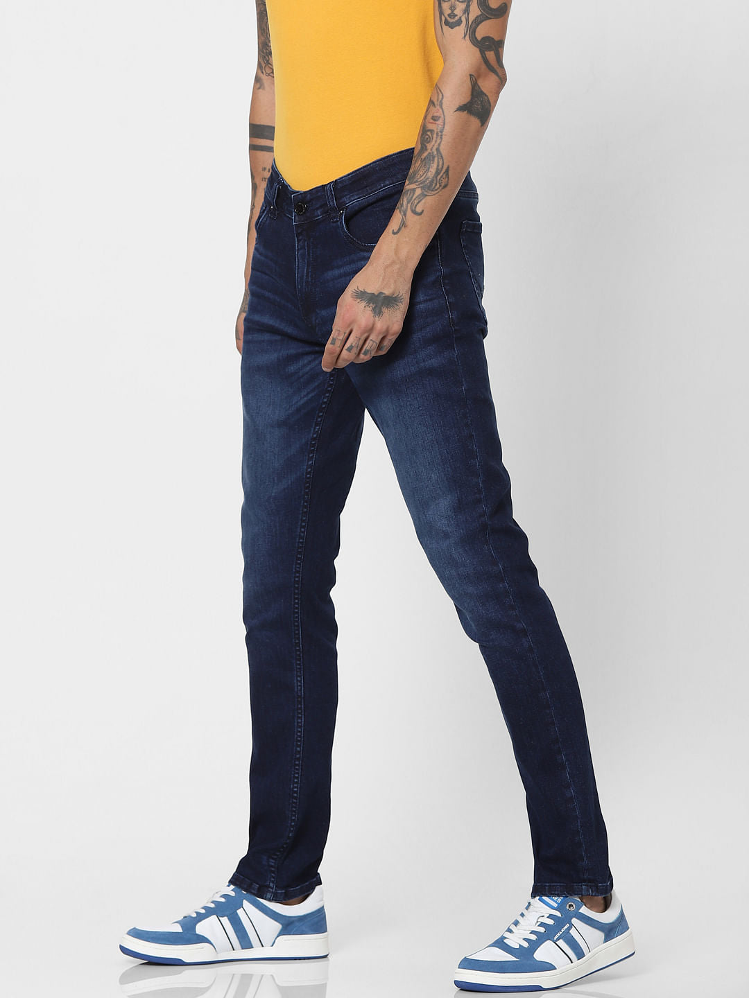 Blue Low Rise Ben Skinny Jeans
