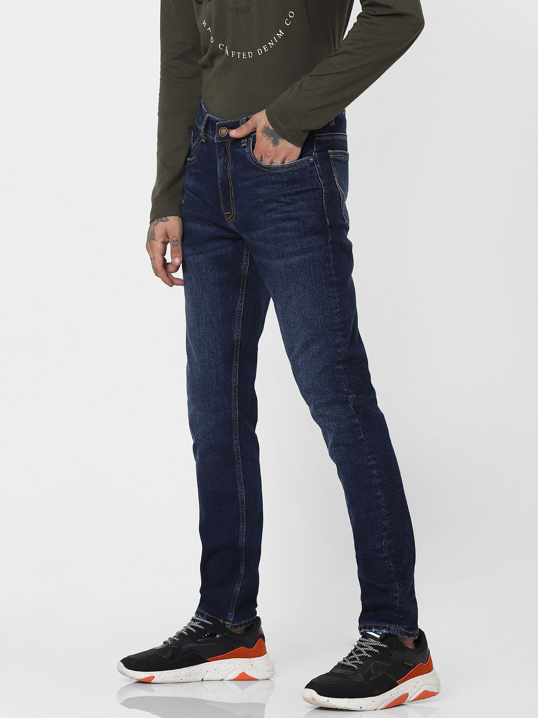 Blue Low Rise Ben Skinny Jeans