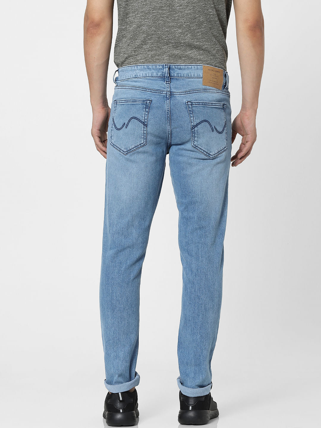 Blue Low Rise Glenn Slim Fit Jeans