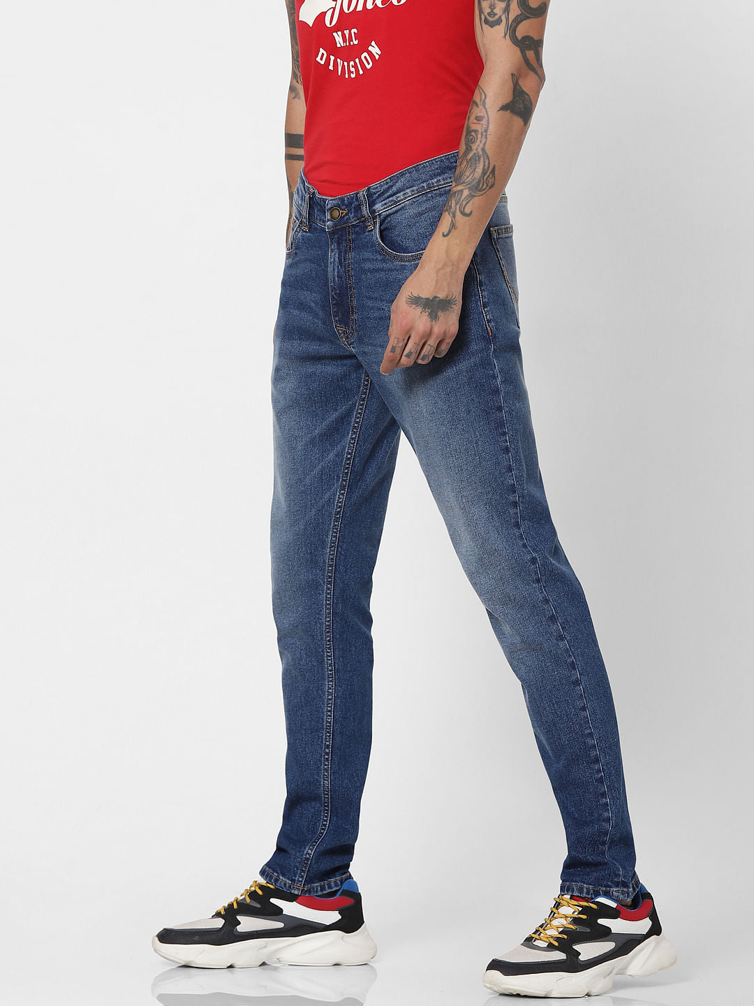 Blue Low Rise Ben Skinny Jeans