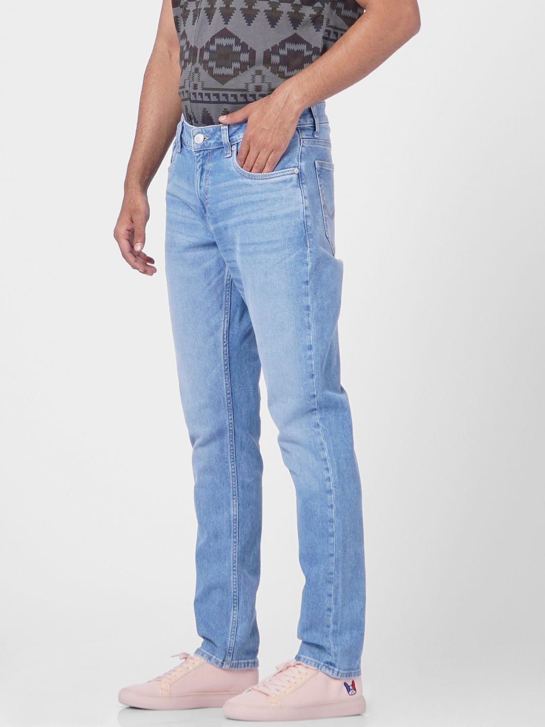 Blue Low Rise Ben Skinny Fit Jeans