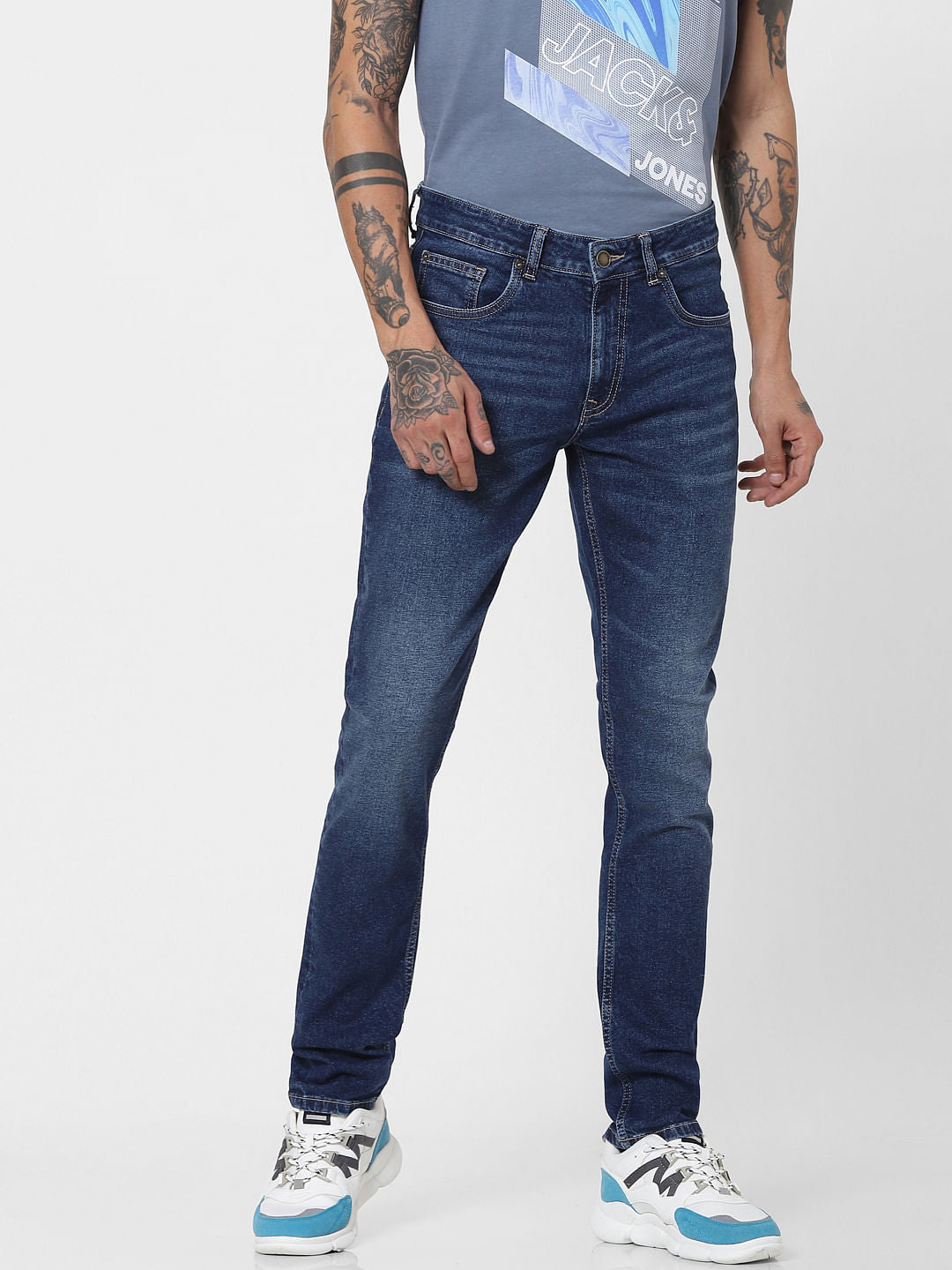 Blue Low Rise Ben Skinny Jeans