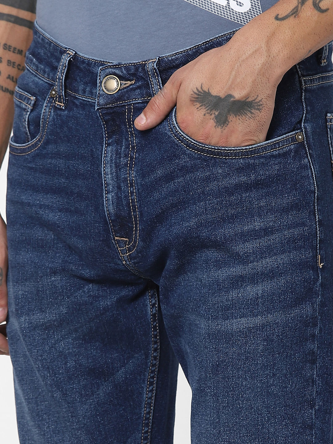 Blue Low Rise Ben Skinny Jeans