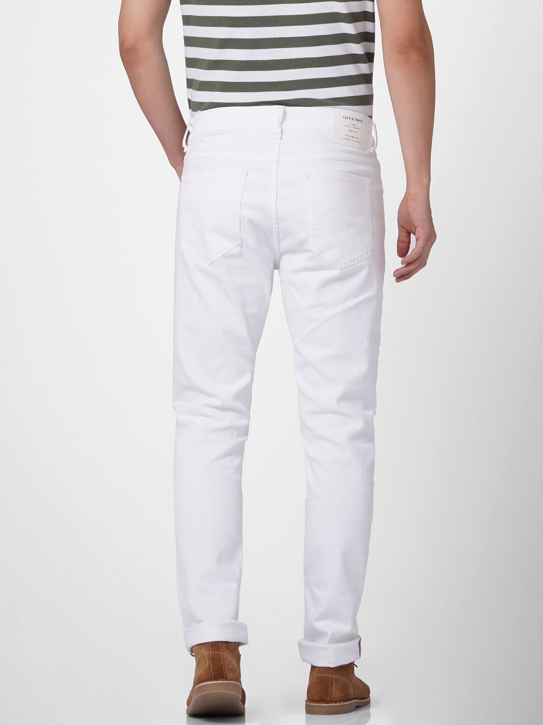 White Low Rise Ben Skinny Jeans
