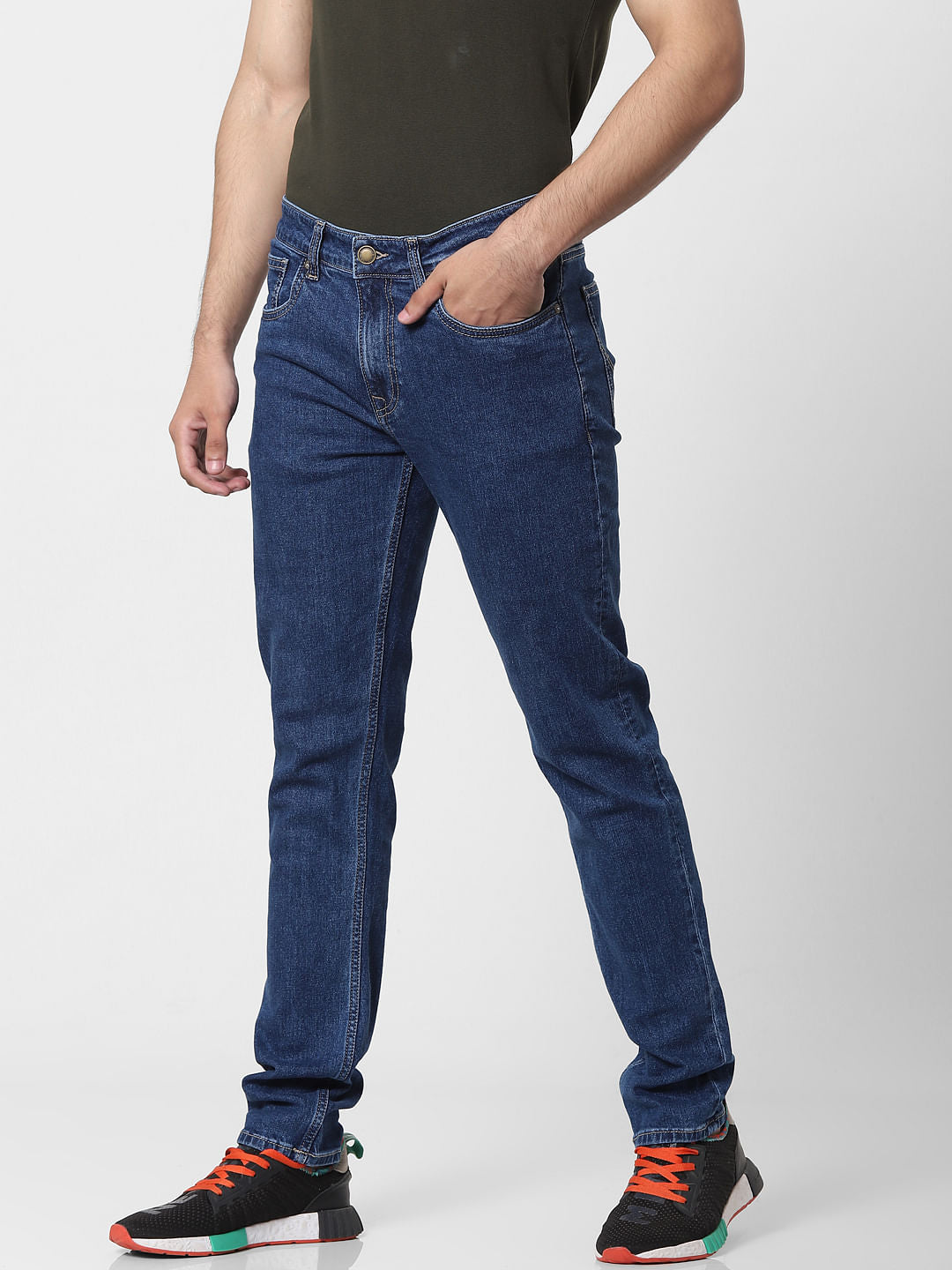 Blue Low Rise Ben Skinny Jeans