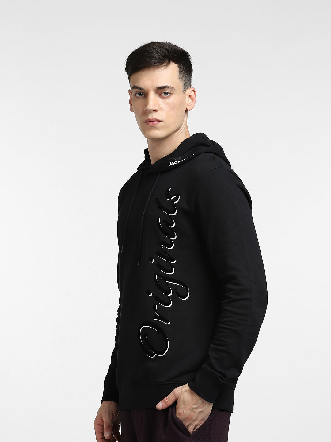 Black Hooded Sweatshirt
