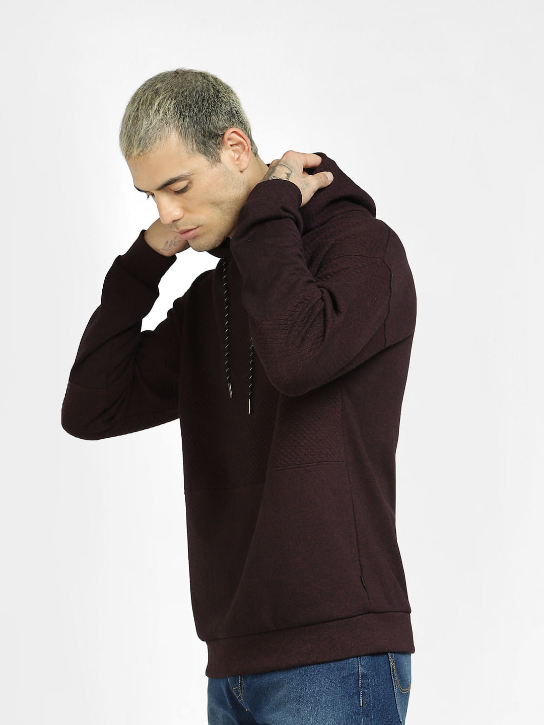 Maroon Hooded Sweatshirt