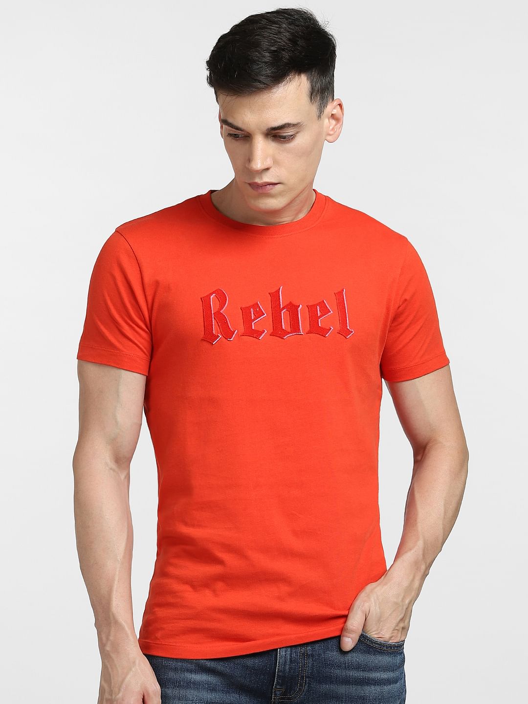 Red Crew Neck T-shirt