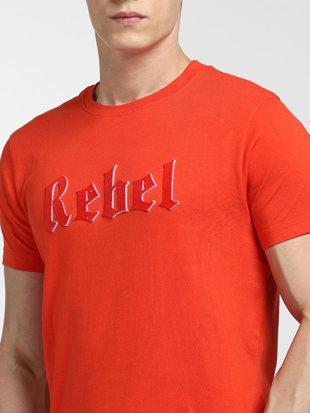 Red Crew Neck T-shirt