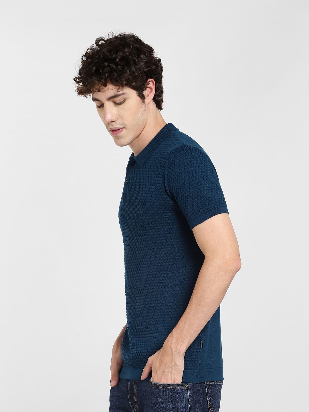 Dark Green Knit Polo