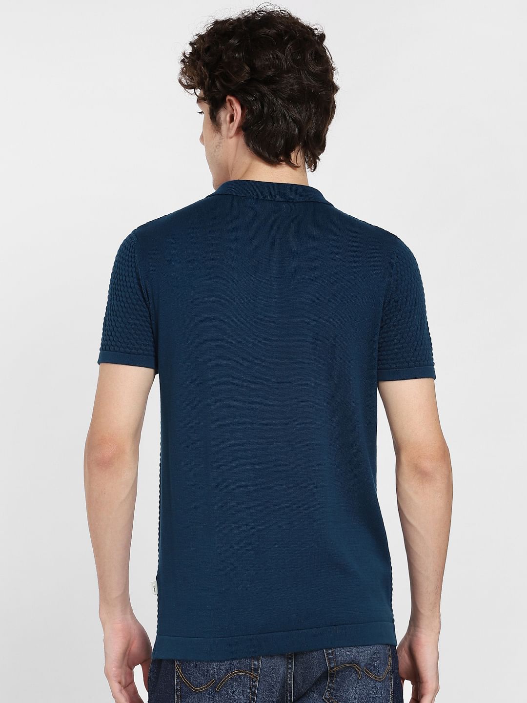 Dark Green Knit Polo