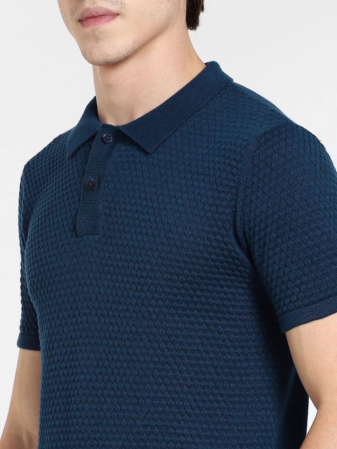 Dark Green Knit Polo