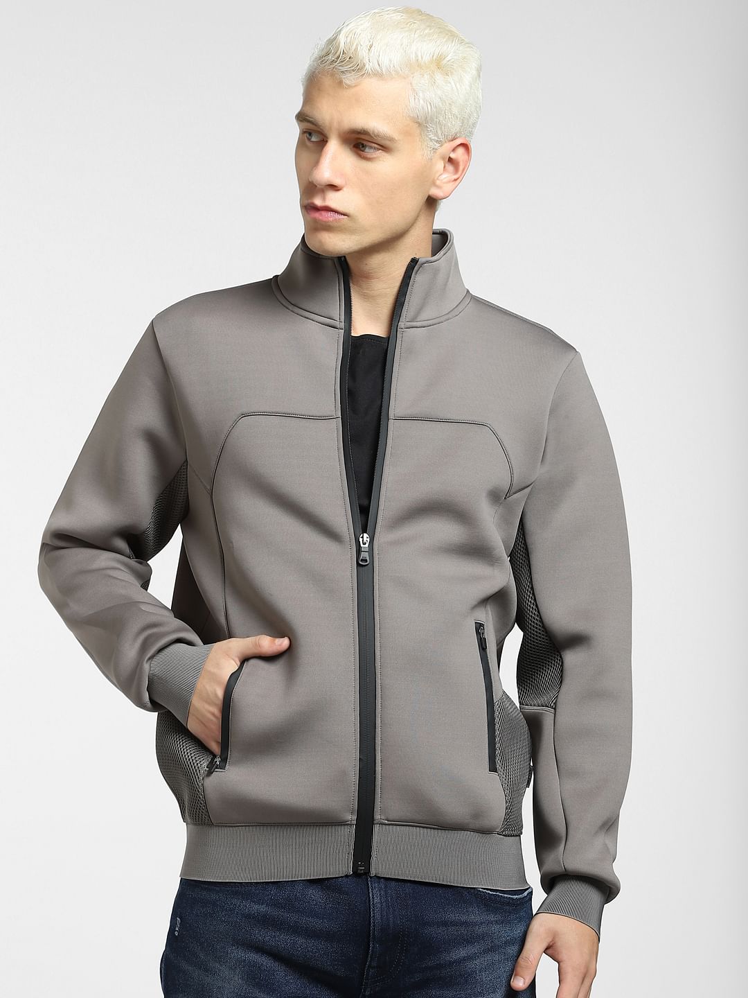 Grey Zip-Up Co-ord Sweatshirt