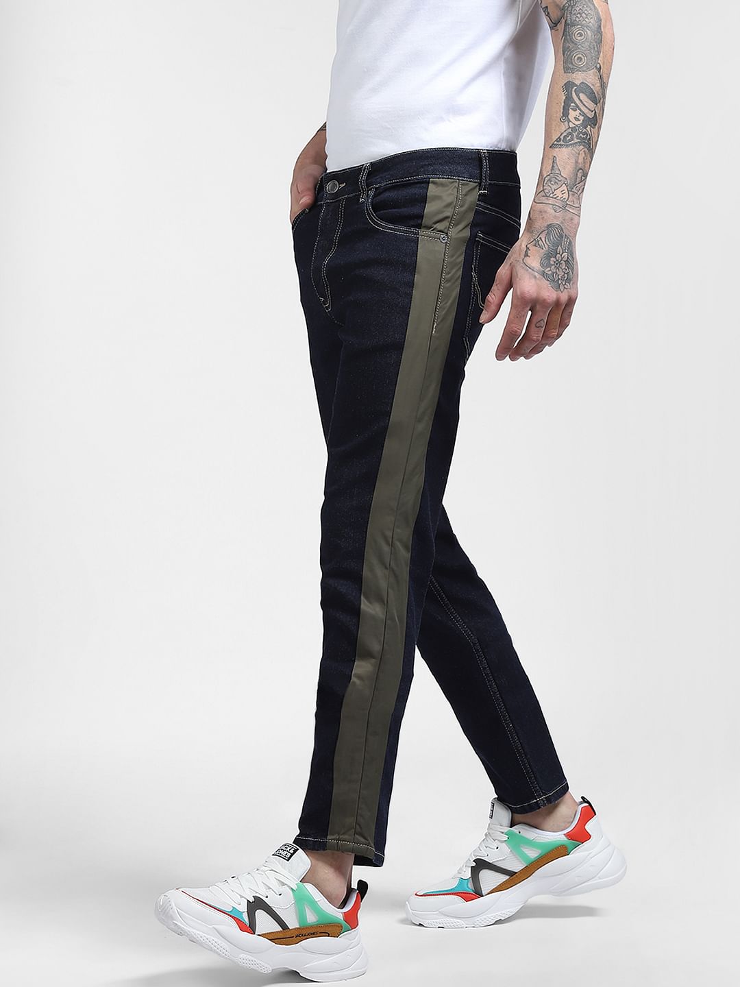 Dark Blue Low Rise Glenn Slim Fit Jeans