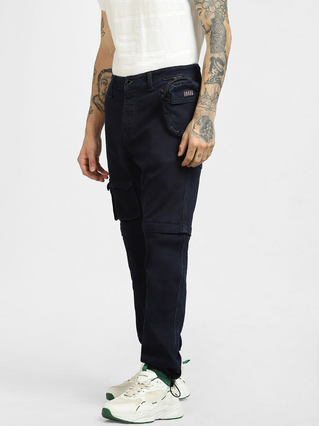 Dark Blue Low Rise Anti Fit Jeans