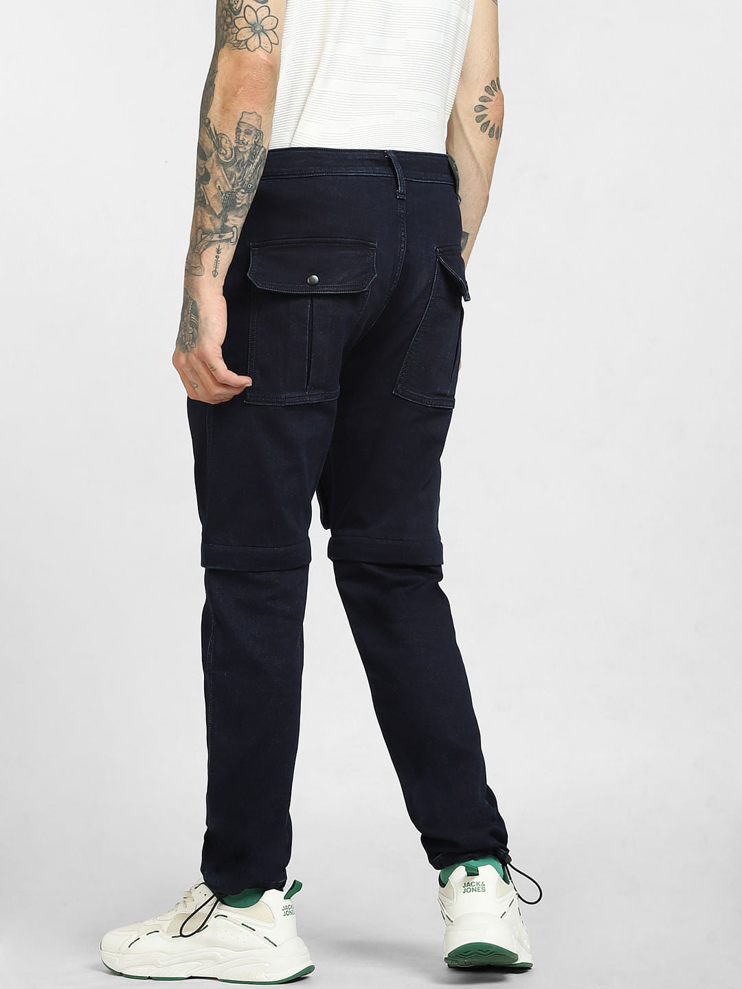 Dark Blue Low Rise Anti Fit Jeans