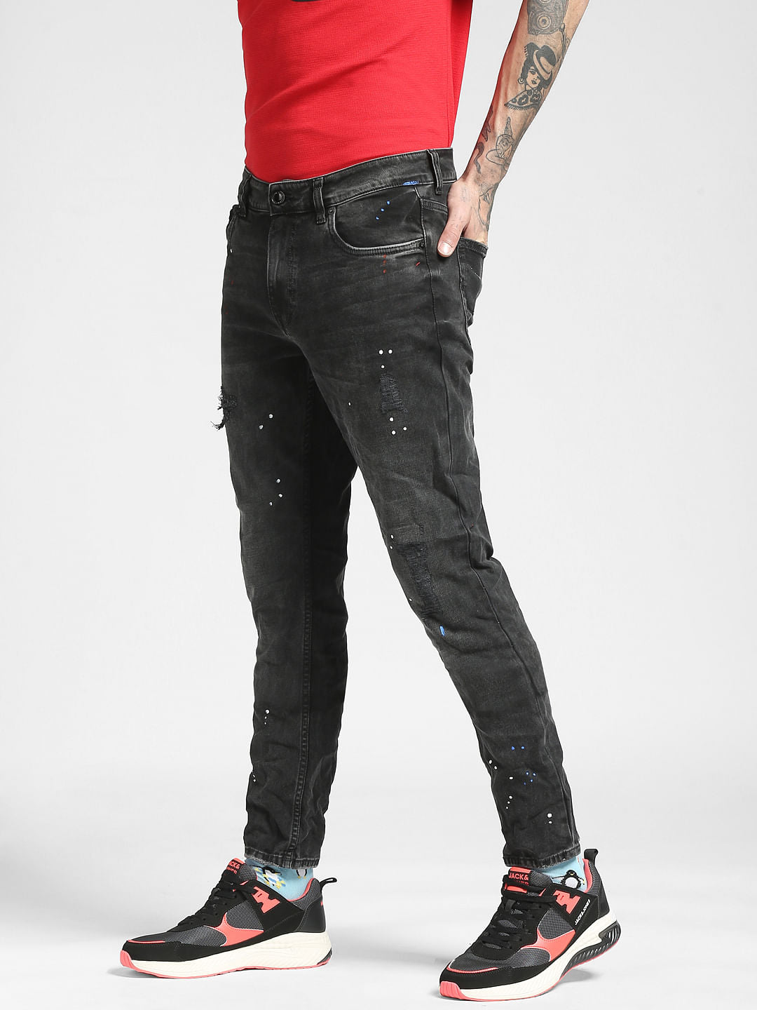 Black Low Rise Ben Skinny Jeans